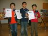 Sieger v.l.n.r. Lukas Namgyu Rößler, Jirarwat Wirzbicki, Kevin Tong 