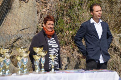 Siegerehrung SEM 2026 mit Katja Hartmann (KiEZ Sebnitz) und Toni Lustig (Stadt Sebnitz) (Foto: Nora Eger)